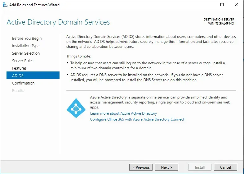 Active Directory Domain Services