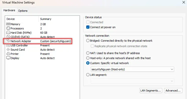 Windows Server 2022 Virtual Machine Setting